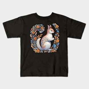 A Cute Squirrel Scandinavian Art Style Kids T-Shirt